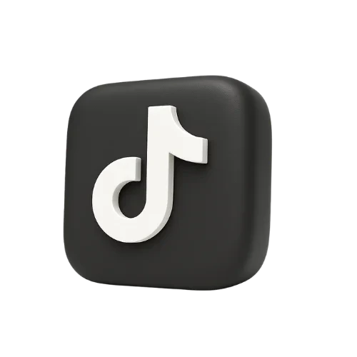 Logo 3D de TikTok – herramienta clave para promocionar creadoras OnlyFans